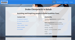 Desktop Screenshot of drakechiroandrehab.com